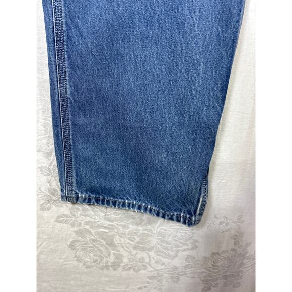 Carhartt FR Jeans 38x32 Blue Denim Carpenter FR813 Fire Resistant 2112 Cat2 - Picture 2 of 14